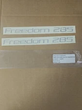 GRADY WHITE 285 FREEDOM NAMEPLATE CHARCOAL STD DECAL SET 8-1/2''x 1''  #10-0978