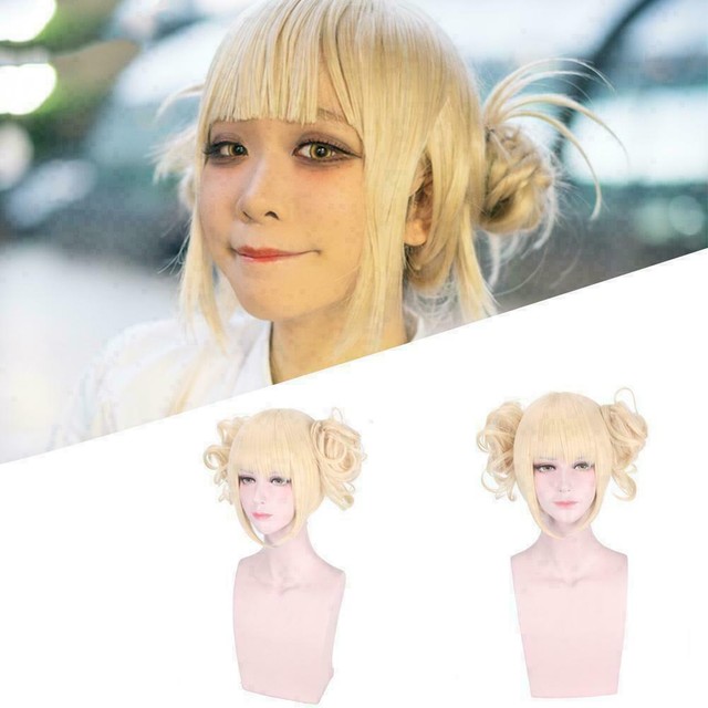 Academia Himiko Toga Light Blonde Ponytail Cosplay Wig ...