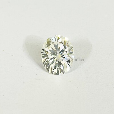 40 Ct White Lab Created Diamond Oval Cut Great Color F Clarity VVS1 !