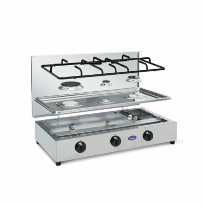 LPG/METHAN GASHERD 3 FLAMMIG SICHERHEITSVENTIL AUSZIEHBARE PLATTE PARKER