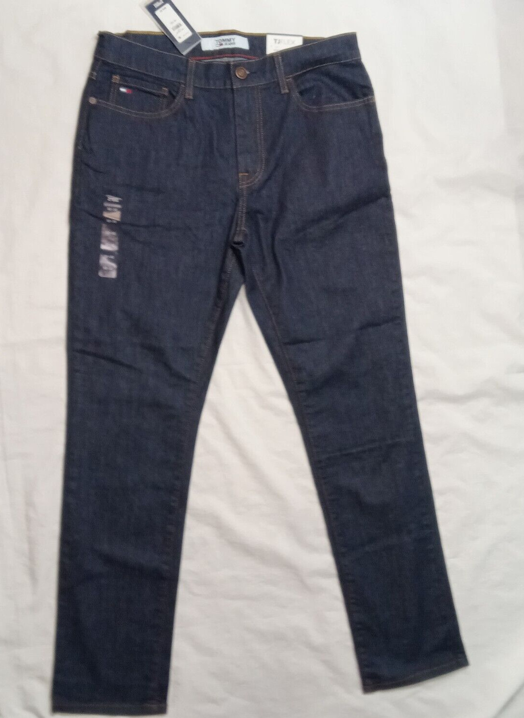 Tommy Hilfiger Men's Size 32 x 32 TJ Flex Stretch Straight Blue Jeans