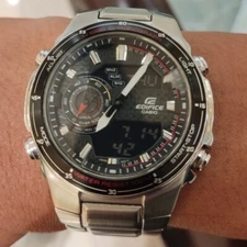 Casio Edifice Analog-Digital Black Dial Men's Watch - EFA-131D-1A1VDF