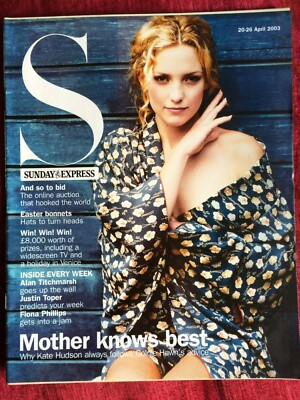 S EXPRESS magazine 20/04/2003 KATE HUDSON Tracy Edwards Sonique Fiona Phillips