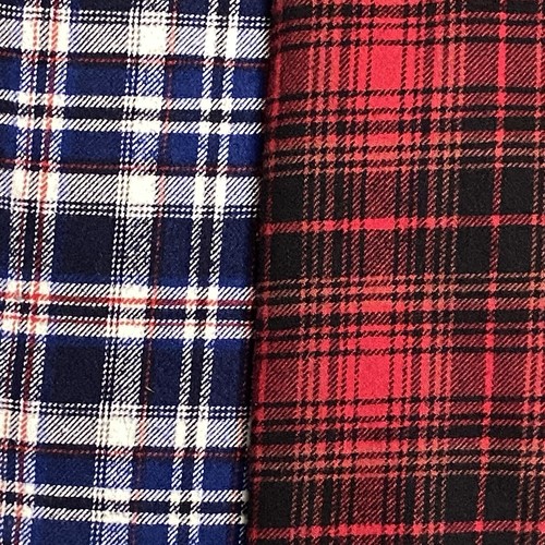 Jachs Brawny Flannel Shirt Mens Large Set Of 2 Red Blue Black Workwear Western - Picture 3 of 14