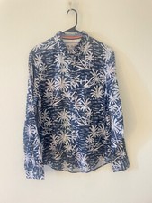 Original Penguin Plaid Long Sleeve Cotton Button-Down Shirt blue M