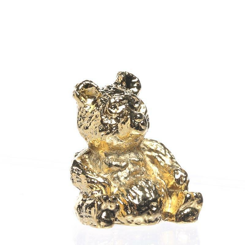 Factory Direct Craft Miniature Brass Teddy Bear | 2 Pieces