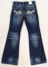 Girl's Cruel Girl Jean With Silver Embroidery Style- CB22462001