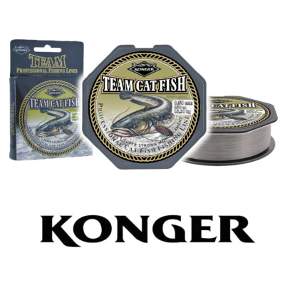 WALLERSCHNUR, ANGELSCHNUR KONGER TEAM CAT-FISH FISHING LINE, WELS WALLER MONOFIL