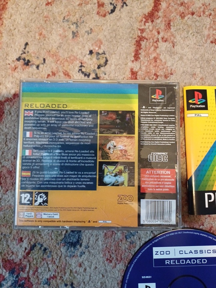 Sony Playstation PS1 Reloaded Zoo Classics Version Rare PAL UK eBay