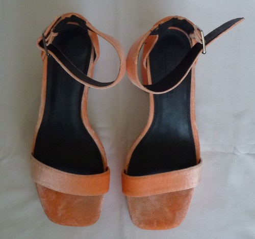 LADIES ASOS BLOCK HEEL FASHION SHOES - NEW - COLOR ORANGE - Picture 6 of 7