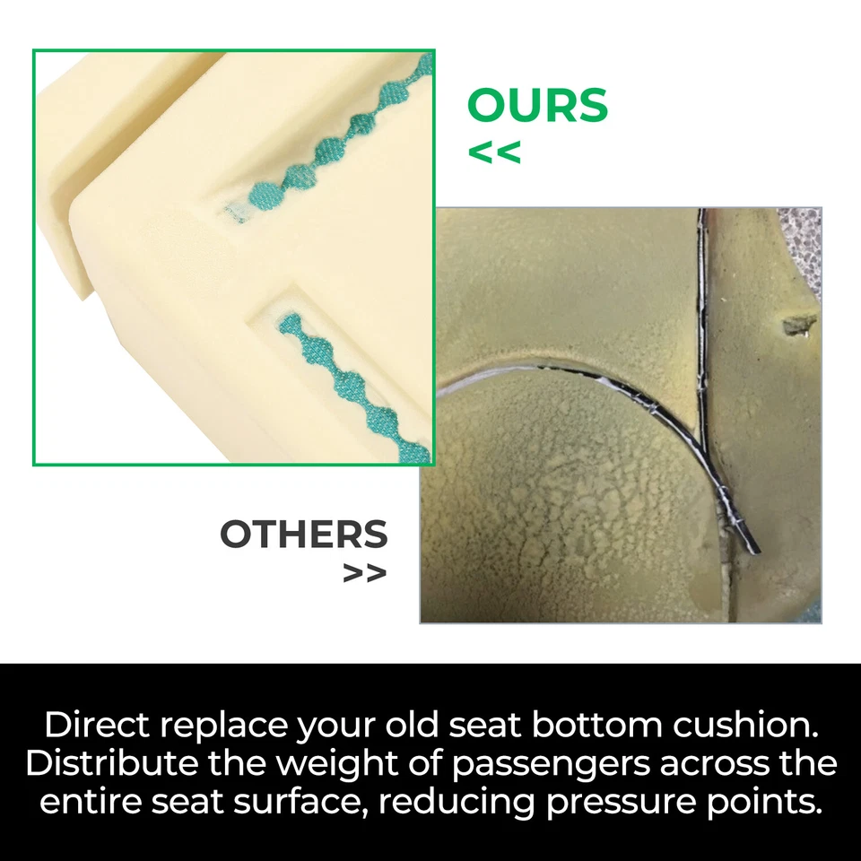 For 03-23 Chevy Express & GMC Savana Van Driver/Passenger Seat Foam Pad Cushion - Image 2 of 4