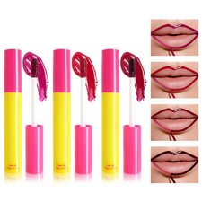 1 pieza delineador de labios líquido lápiz labial tipo despegable brillo de labios para manchas de labios para mujeres niñas