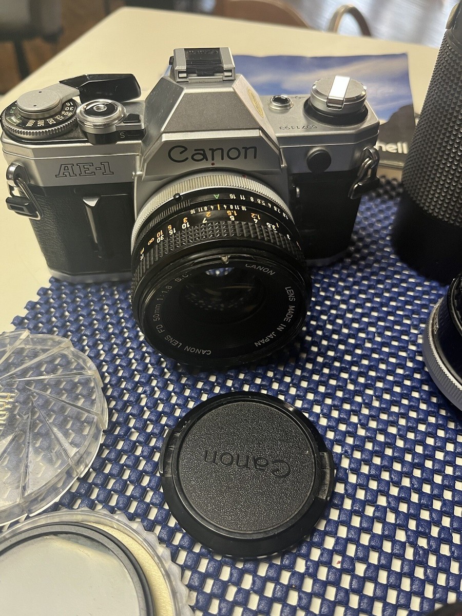 Canon AE-1 Camera X2 w/ Multiple Lens / Accessories Read