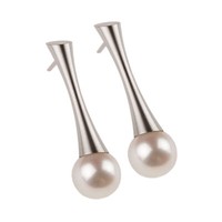 Ernstes Design Ohrringe Perle E148 Edelstahl Stecker Ohrstecker Zuchtperle