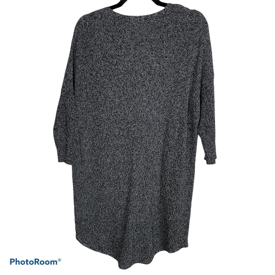 AJ Andrea Jovine Tunic Sweater Shirt Black White Women's size M Cotton - Изображение 2 из 4