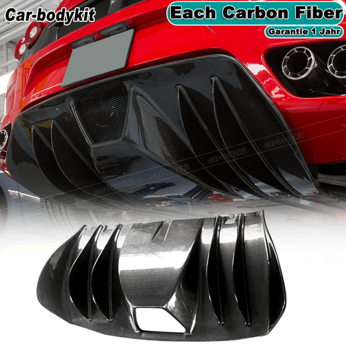 Carbon Heck Stoßstangen Diffusor Heckdiffusor Spoiler Für Ferrari F430 2005-2009 - Bild 1 von 6