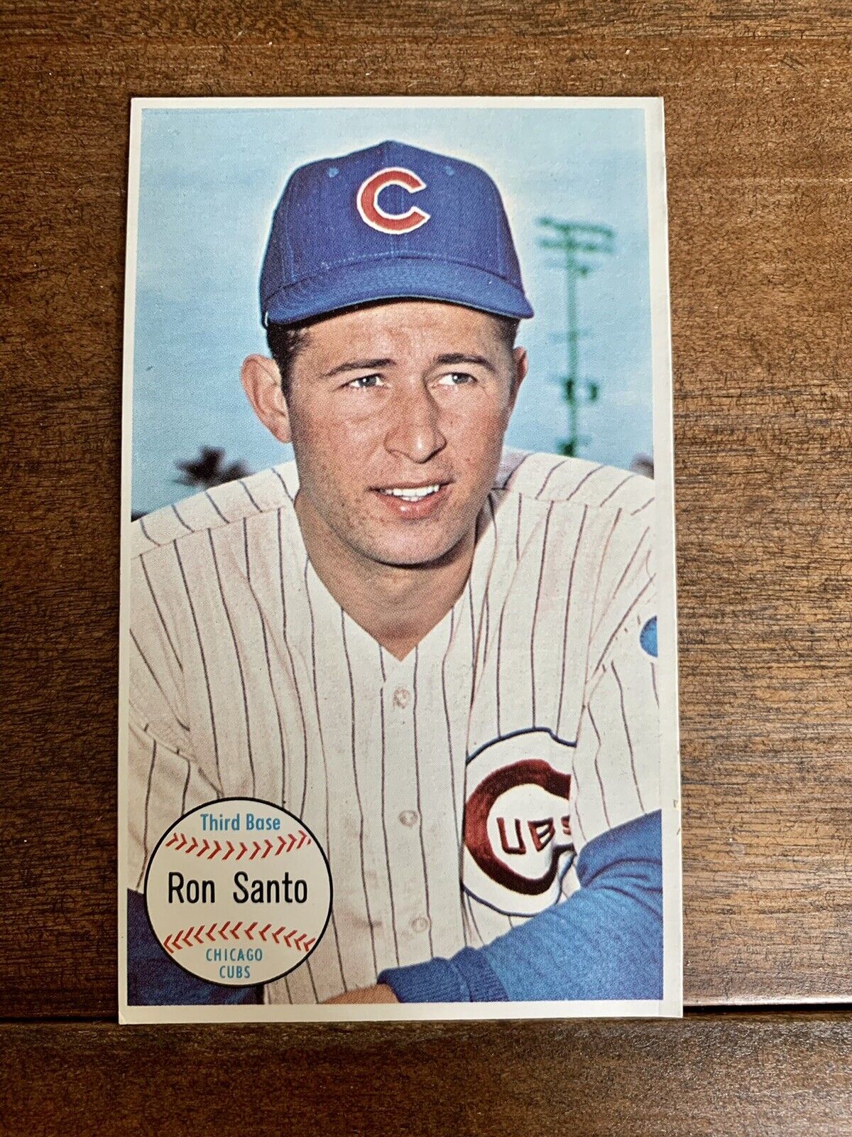 Ron Santo Chicago Cubs Third Base Card #58 Good Man In The Clutch 5x3
