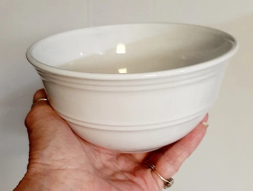 1 Mainstays Cereal Soup Bowl White Stoneware 6 1/8" x 3 1/8 Deep