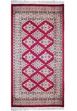 3x4' Red Jaldar Bokhara Rug 77988