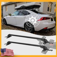 43-49" Top Roof Rack Cross Bar Luggage Carrier W/ Lock For Lexus IS300 IS350 ES