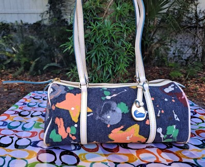 Dooney \u0026 Bourke Denim Paint Splatter 