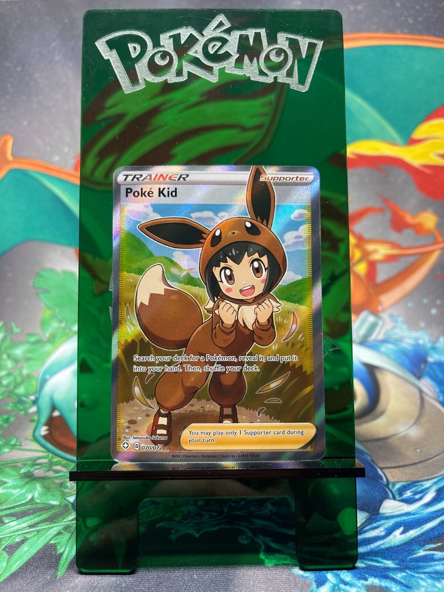 Poke Kid Full Art Trainer Rare - 70/72 Shining Fates - NM