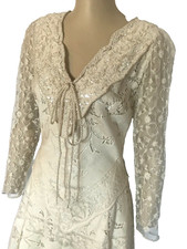 Martin McCrea Ivory Lace, Catalina Starr, Wedding Dress, Size Small