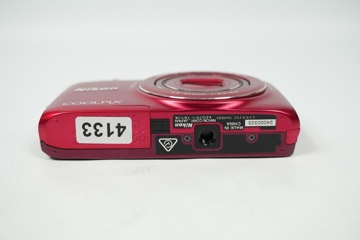 Nikon COOLPIX S6800 レッド Nikon Coolpix S6800 (Red) 16-megapixel digital camera with