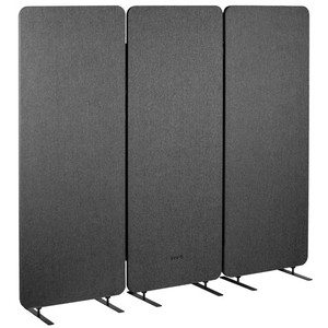 USED VIVO Dark Gray 72x66 in Privacy Panel Office Partition Cubicle Room Divider