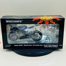 MINICHAMPS 1/12 Yamaha YZR-M1 Rossi Fiat MotoGP 2008 Indianapolis 122083146