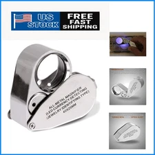 40X Magnifying Glass with UV Light - Essential Tool for Hobbyists & Jewelers