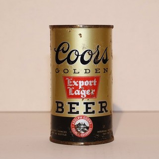Coors Golden Export Beer Flat Top Thoroly Aged
