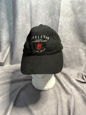 Pendleton Whisky Hat Black Adjustable Cap Cowboy Embroidered Rider Logo Ivory