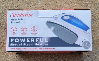 Sunbeam Hot 2 Trot Travel Iron: Model GCSBTR-100, Compact Steam Iron (New)
