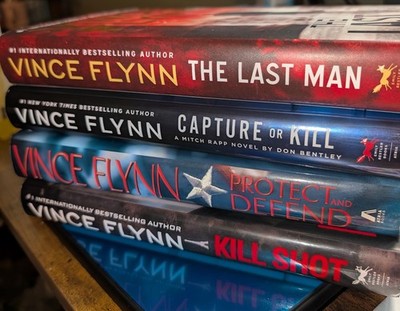 Vince Flynn Mitch Rapp Lot 4 Hardcover Books Capture or Kill Kill Shot Thriller
