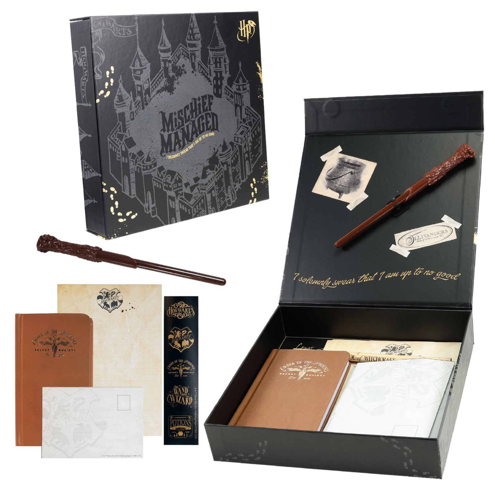 Harry Potter Marauders Map Stationery Set, Notebook Wand Pen Stickers and Statio