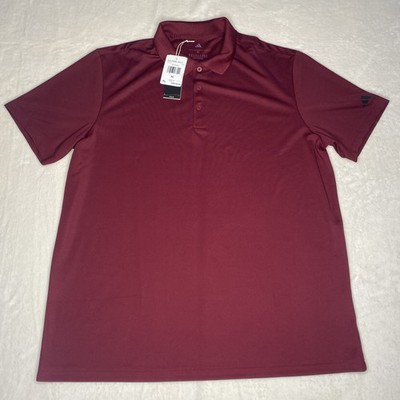 adidas performance polo golf shirt xl Red Men s New NWT IU4440