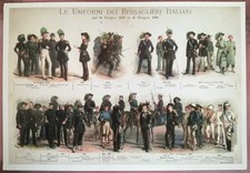 LE UNIFORMI DEI BERSAGLIERI ITALIANI - MUSEO - STORICHE - QUINTO CENNI