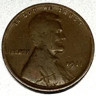1911 P Lincoln Wheat Cent Penny Very Good Condition Actual Coin Pictured - 1779