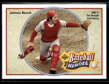 1992 Upper Deck #38 Johnny Bench Baseball Heroes: Reds 3303I