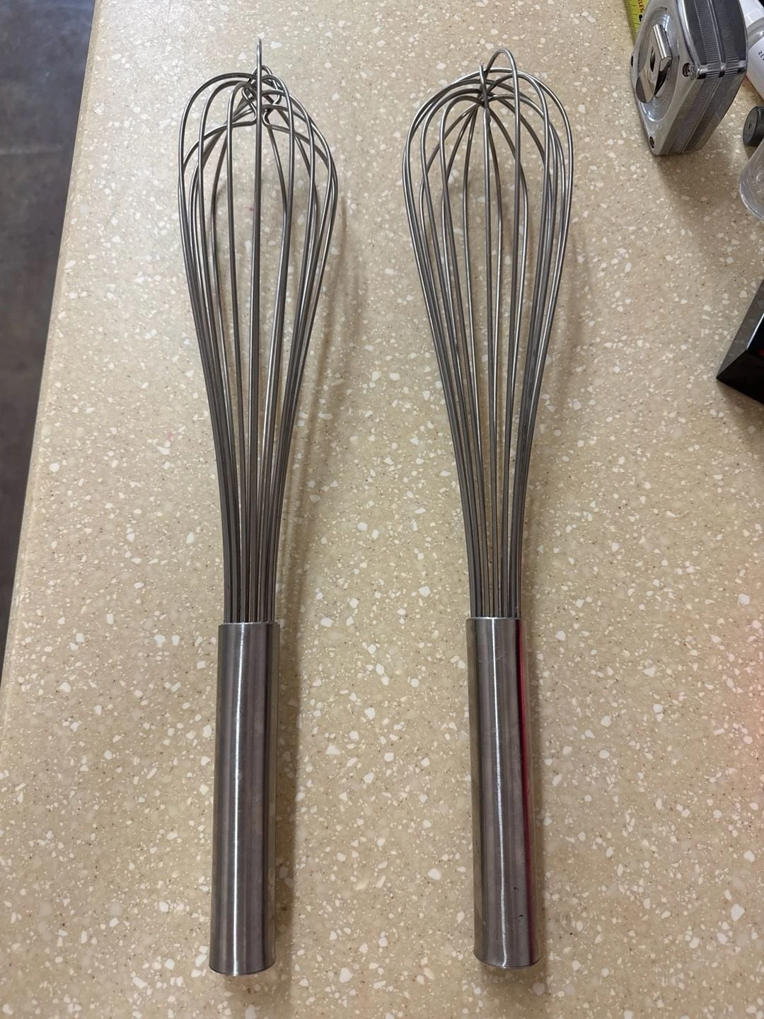 Set of 2. 16-Inch Stainless Steel Heavy Duty French Whip Commercial Whisk
