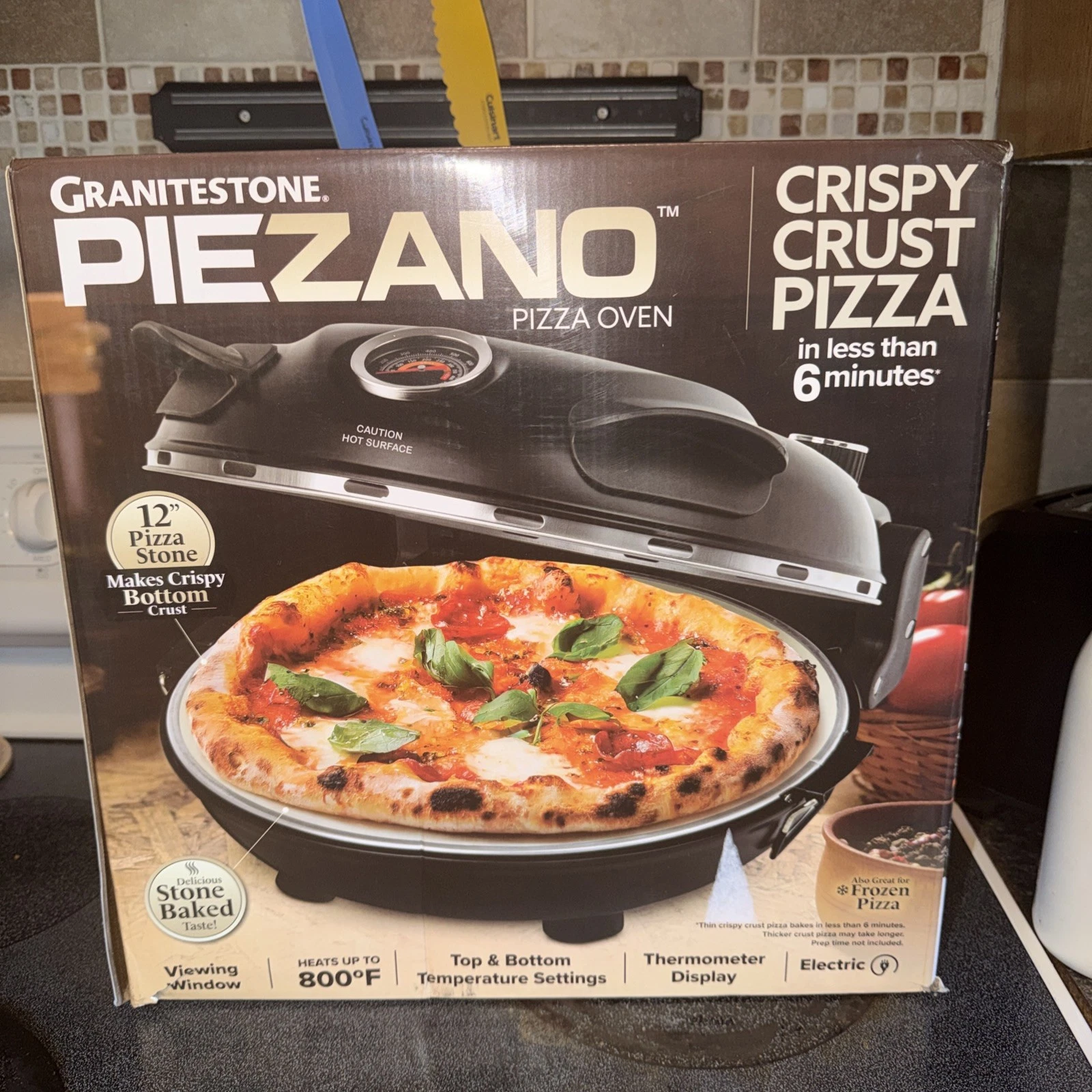 PIEZANO Crispy Crust Pizza Oven by Granitestone Electric Pizza Indoor Oven NIOB
Opens in a new windo