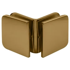 CRL GCB90GP Gold Plated 90 Degree Traditional Style Glass-to-Glass Clamp