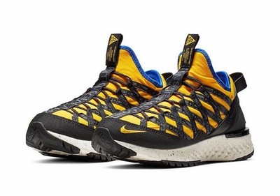 Nike ACG React Terra Gobe - Hiking - Amarillo Black - Men s Size 12 - BV6344-700