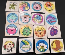 16 Vintage Glossy Trend Enterprises Scratch ‘n Sniff Stickers