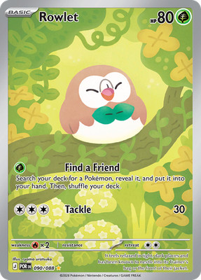 Pokemon Perfect Order Rowlet 090/088 Near Mint english