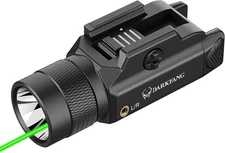 DARKFANG Tactical Flashlight and Green Laser Light Combo 1500 Lumen for Shotgun/