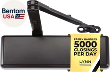 Extra Heavy Duty Automatic Door Closer (Dark Bronze) - Commercial Grade, Contrac