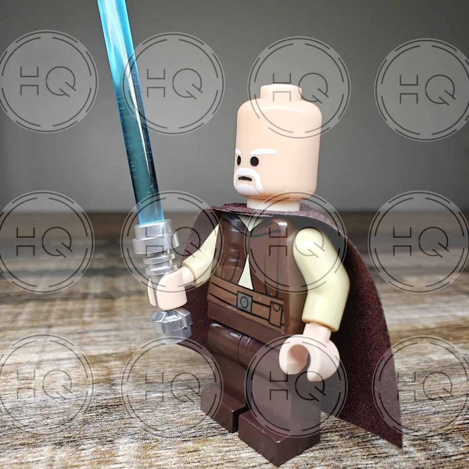 **NUEVO** LEGO Ki-Adi-Mundi Maestro Jedi Minifigura con Cabeza Personalizada Foto 2 de 4