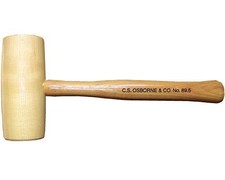 C.S. Osborne Co. No. 89.5 3-1/2" Hickory Barrel Shaped Mallet / MADE IN USA